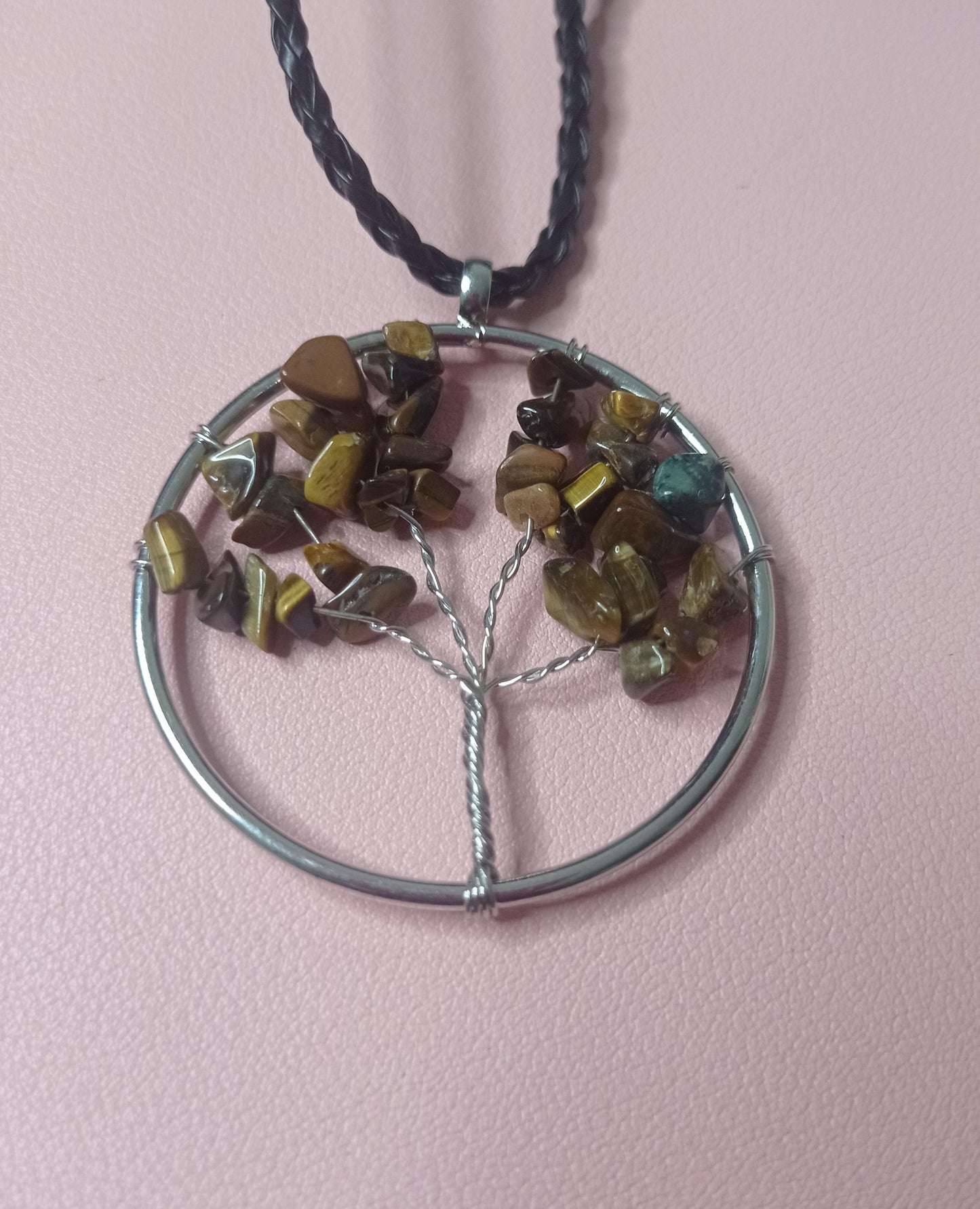 Tiger’s Eye Tree of Life Necklace