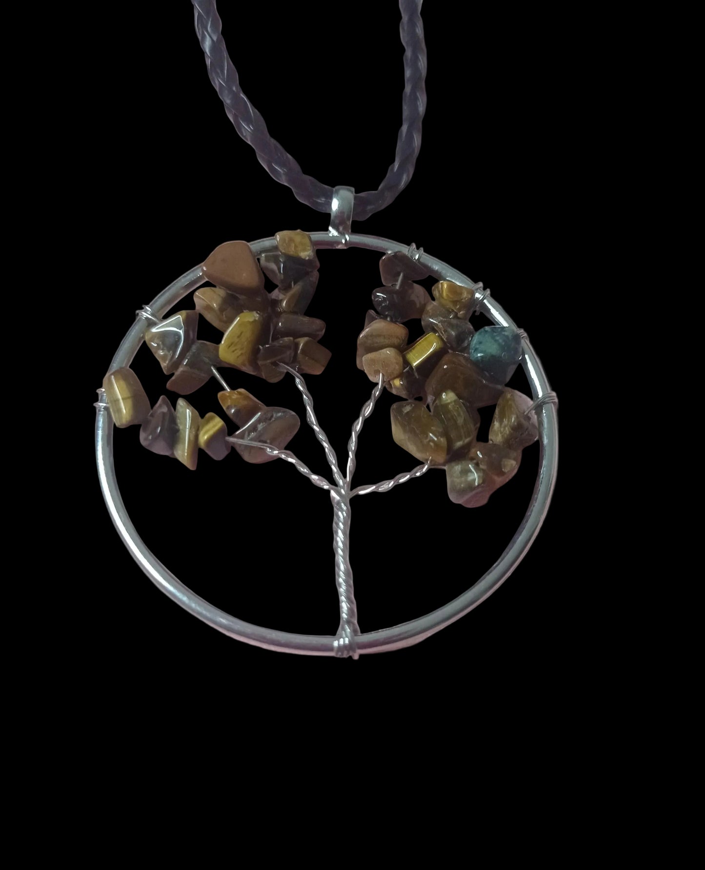Tiger’s Eye Tree of Life Necklace