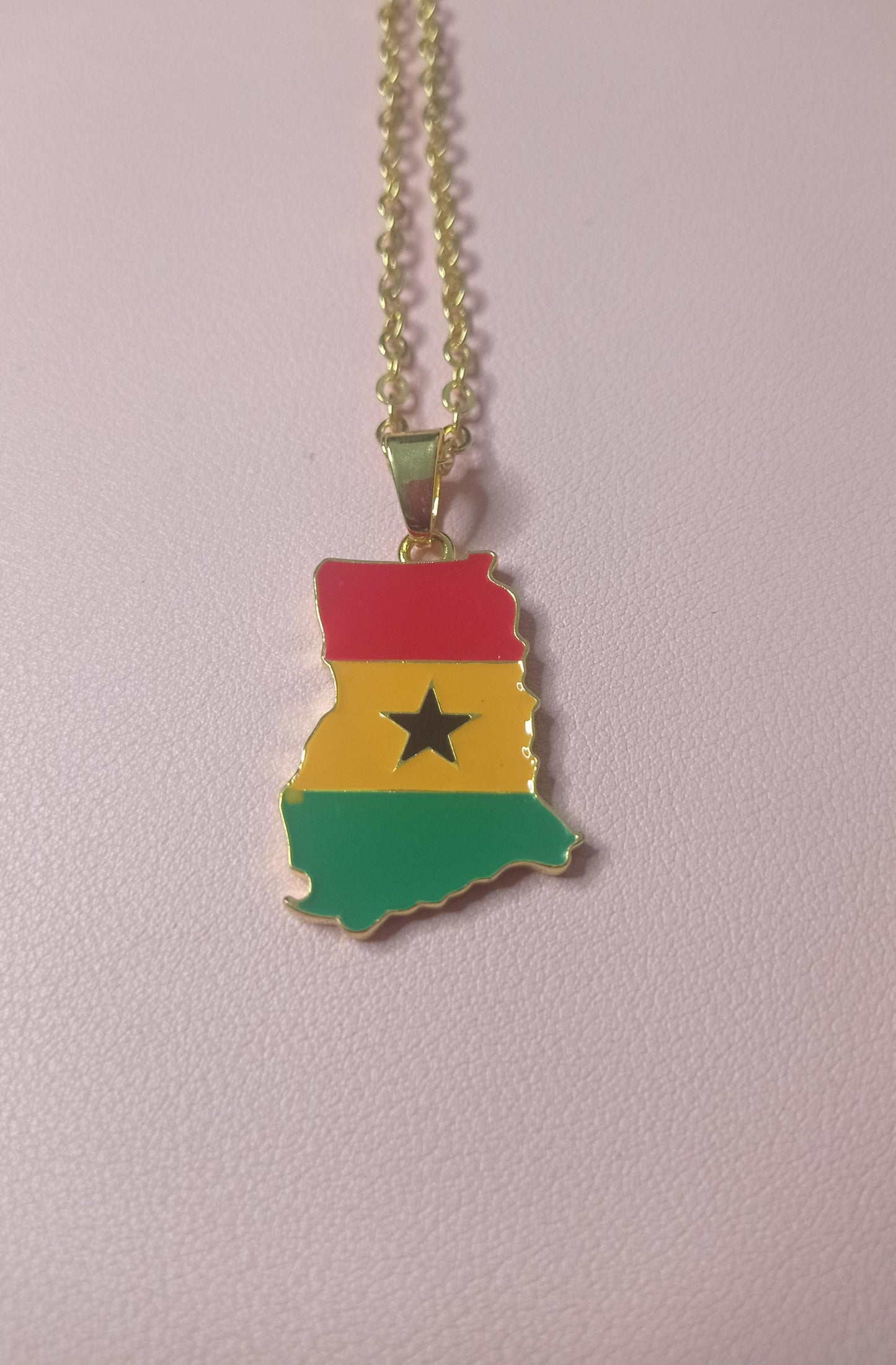 Ghana Flag Necklace