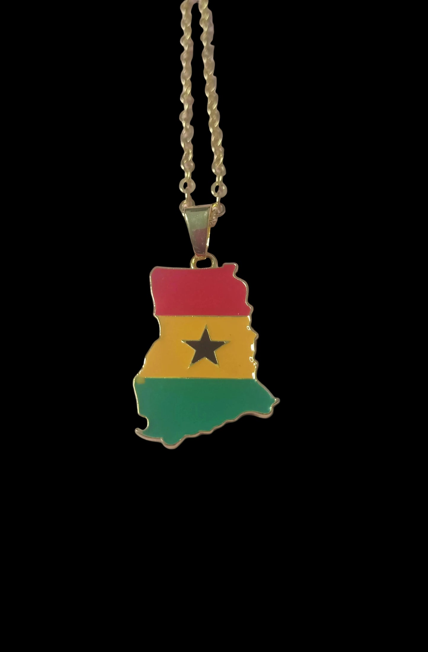 Ghana Flag Necklace