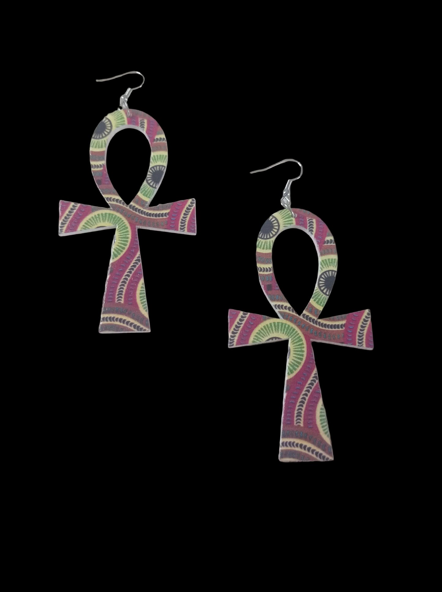 Ankh in Colour Earrings - Different Designs