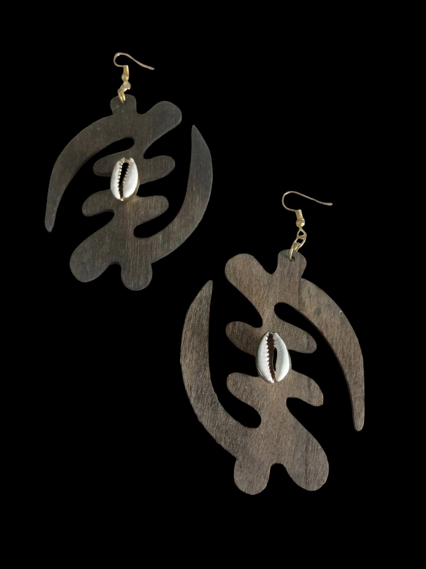 Gye Nyame Cowrie Earrings