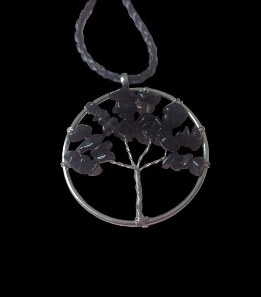 Black Obsidian Tree of Life Necklace