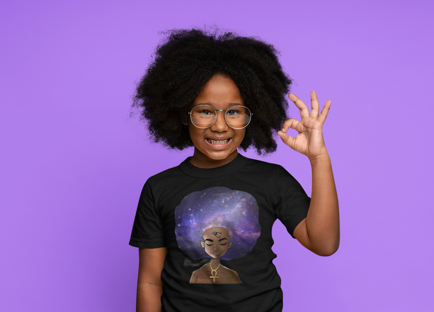 Galaxy Fro Youth  T Shirt